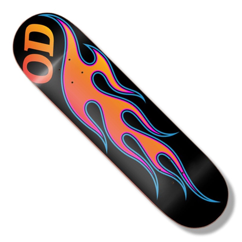 Hardbody OD Flames Deck Black 8.38 x 32WB:14.25