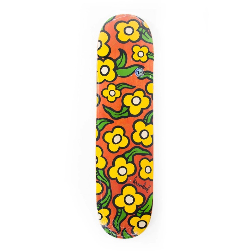 Krooked Team Wild Style Flowers Deck – 7.75″ 7.75″