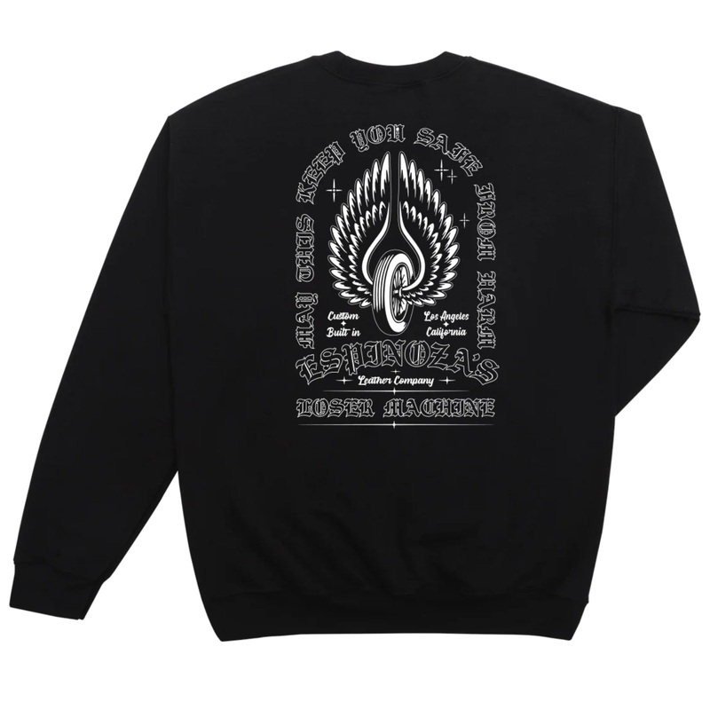 LOSER MACHINE X ESPINOZAS PROTECTED HEAVY WEIGHT CREWMECK M