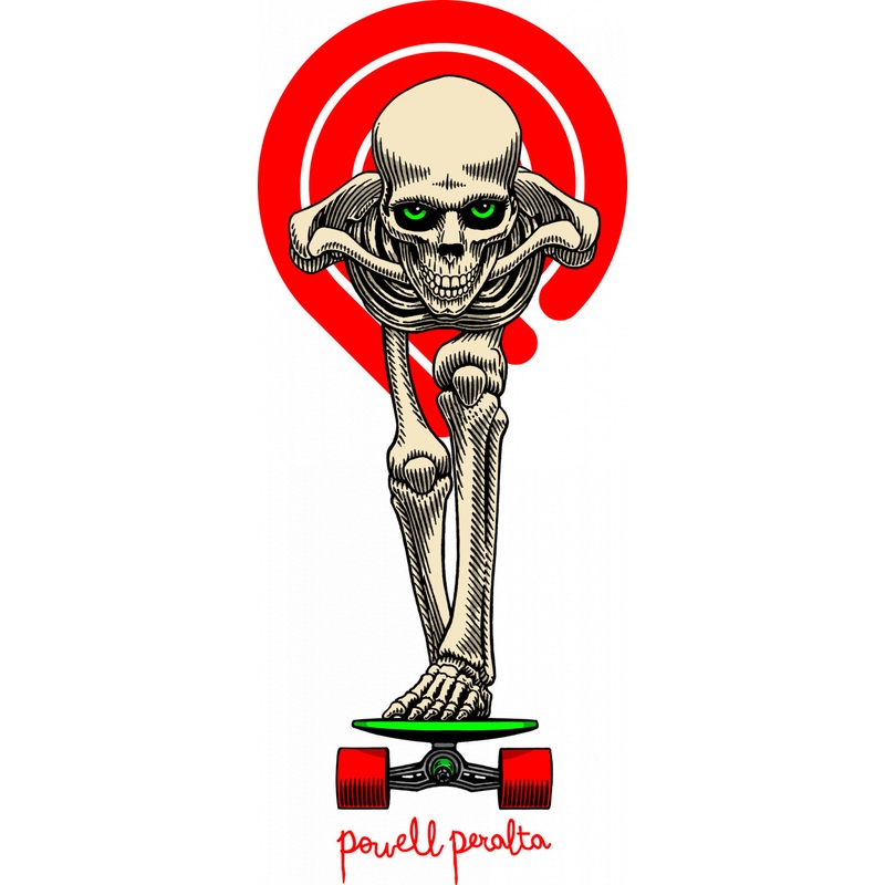 Powell Peralta Tucking Skeleton Skateboard Sticker