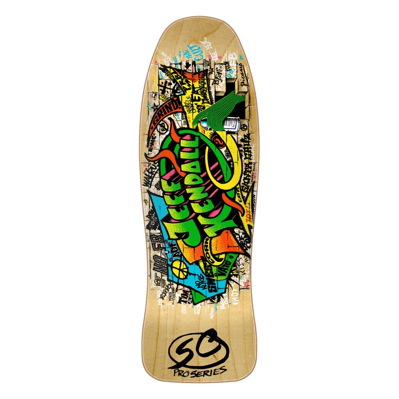 **Pre Order** Santa Cruz Jeff Kendall Graffiti Natural Skateboard Deck