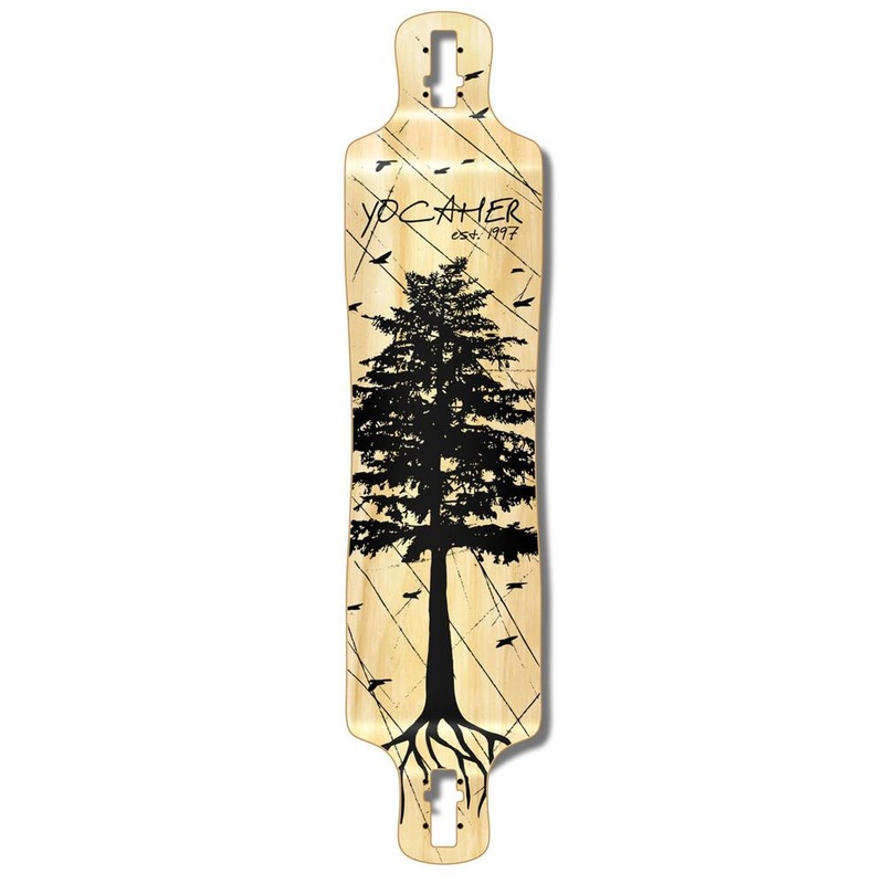 Punked Lowrider Longboard Deck – In the Pines : Natural Deck