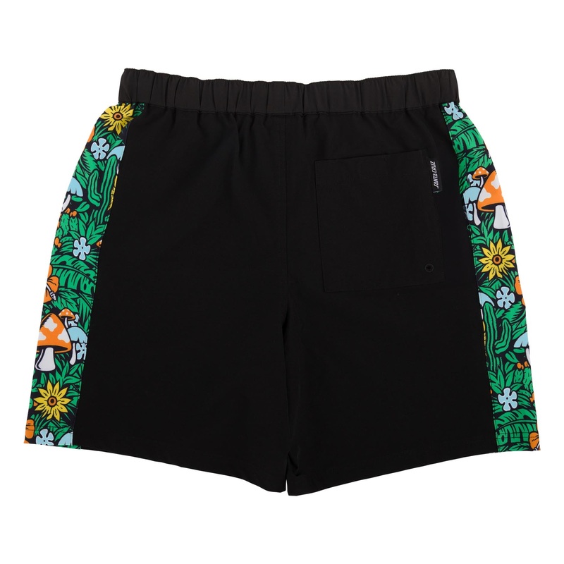 Santa Cruz 8Baller Panel Boardshorts Small Black