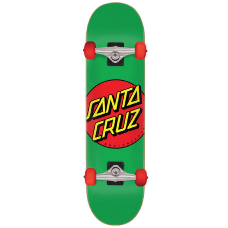 Santa Cruz Classic Dot Complete Skateboard Green 7.8″ 7.8″