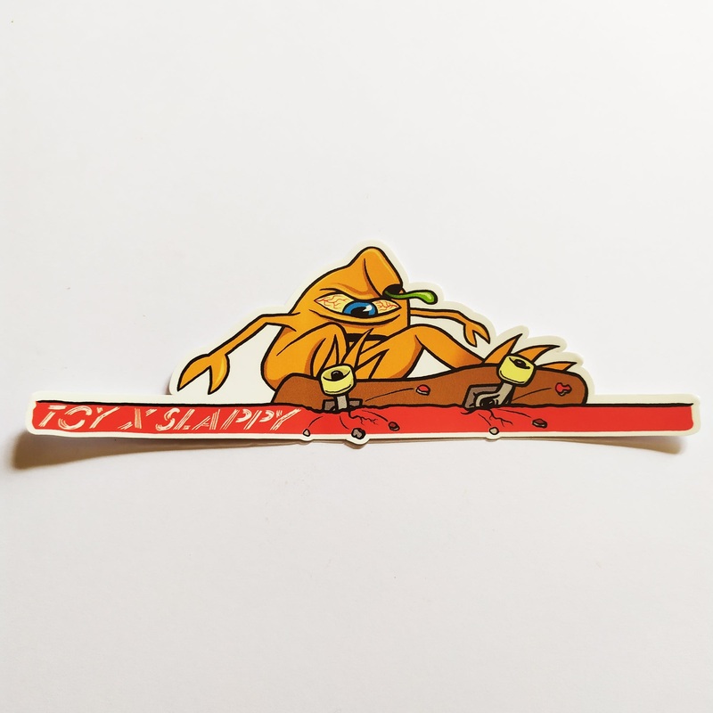 Slappy Trucks x Toy Machine Skate Sticker
