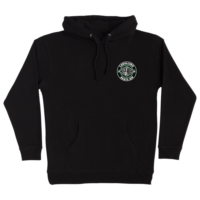Steve Caballero X Skate Aid Mens Independent Hoodie Black S