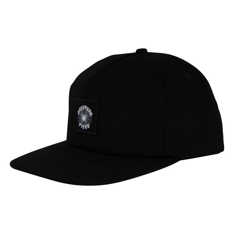 Web Snapback Creature Hat Black Denim OS
