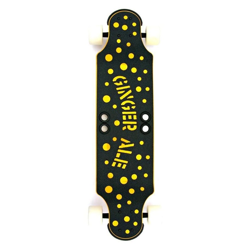 Beercan Yellow 32″ Ginger Ale Drop Down Longboard Complete