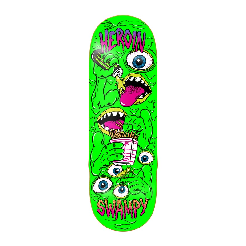 Heroin Swampy Mutate Or Die 10.25″ Skateboard Deck
