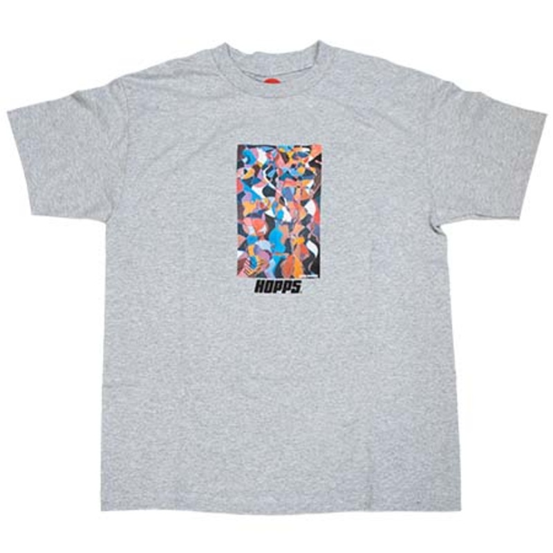 Hopps Joan Barker Abstract T Shirt Heather Grey Medium