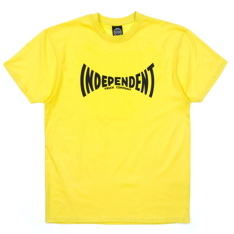 Independent – Span Logo T-Shirt – Vintage Yellow S
