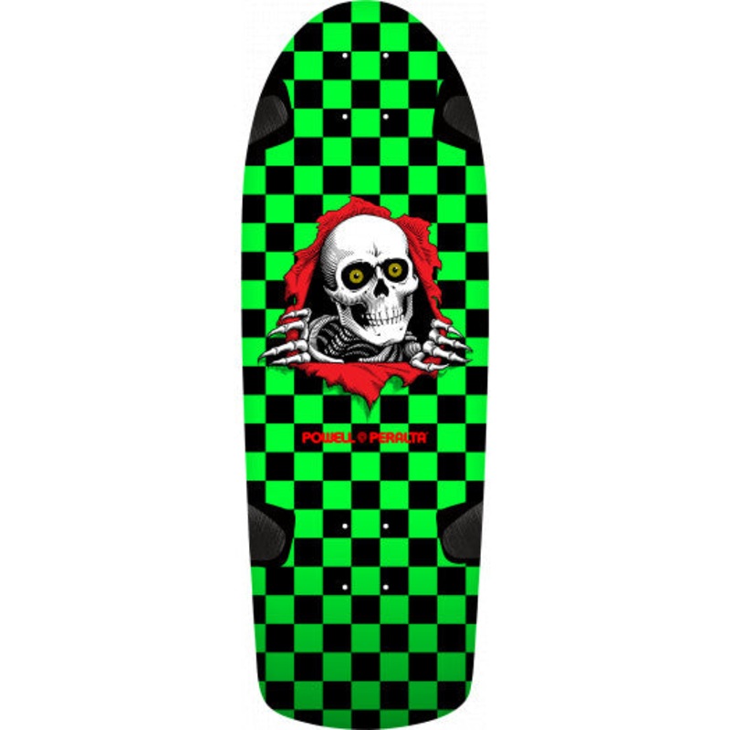 Powell Peralta OG Ripper Skateboard Deck Checker Green/Black 10.0 10.0