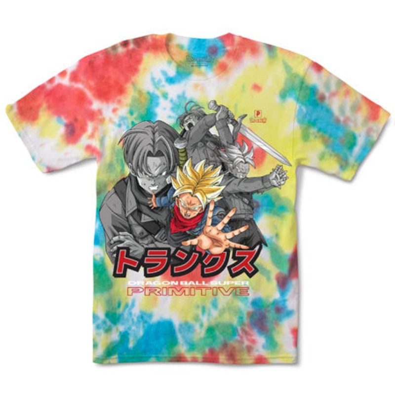 Primitive Skateboarding Primitive x Dragon Ball Trunks Phase Vintage Oversized T Shirt Rainbow Tie Dye Extra Large