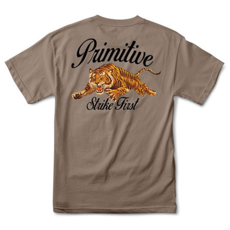 Primitive Skateboarding Untamed T Shirt Safari Green Large