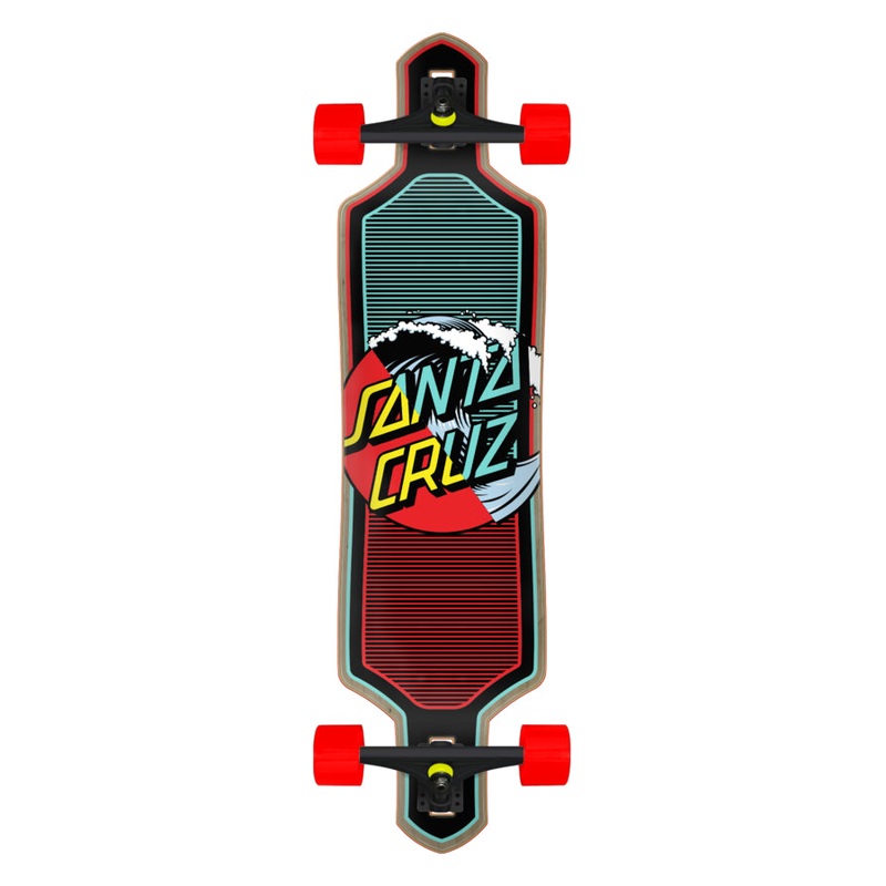 Santa Cruz Wave Dot Splice Thru Complete Longboard 9″ x 36″