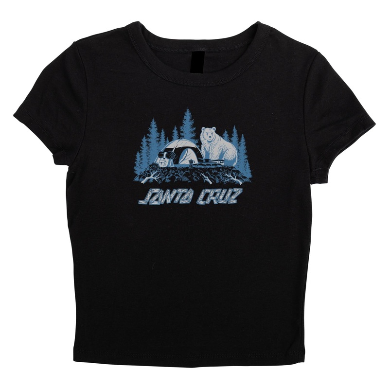 Santa Cruz Woodland Strip Women’s Crop T-Shirt X-Small