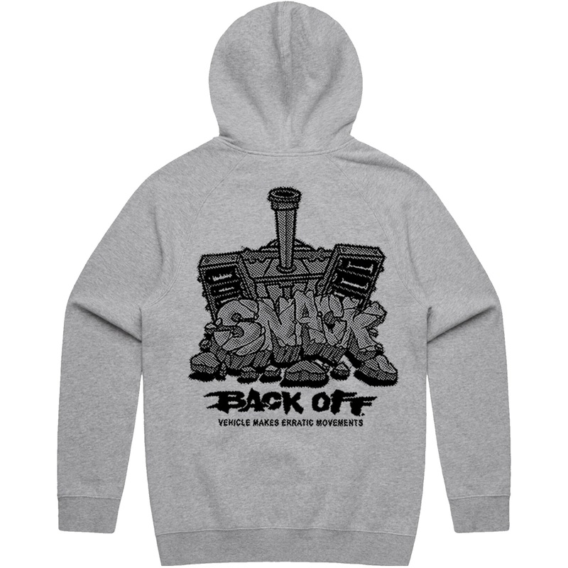 Snack Back Off Hoodie (Grey) S