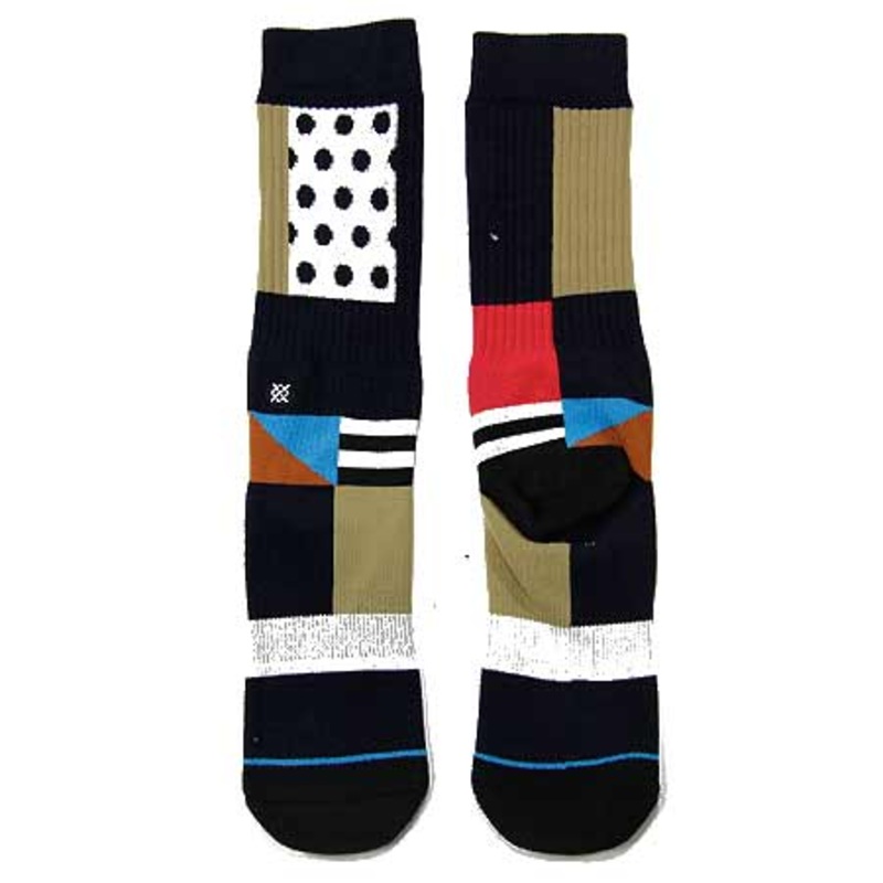 Stance Mazza Crew Socks Navy Large/ Extra Large
