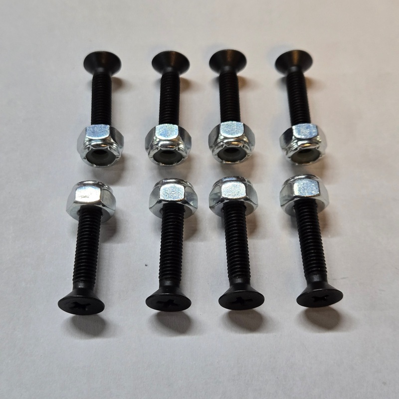 1″ Skateboard Hardware Bolts – BLACK