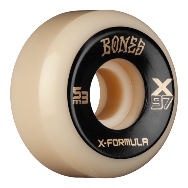 BONES WHEELS X-Formula Skateboard Wheels X-Ninety-Seven 53mm V5 Sidecut 97A 4pk 53mm White