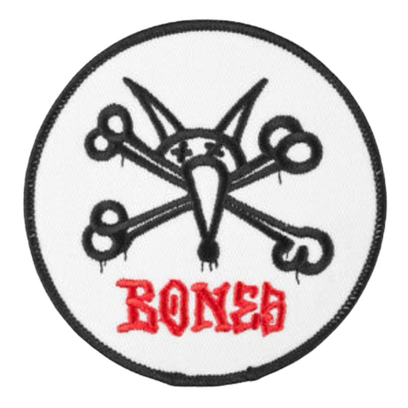 Powell Peralta Vato Rat Patch White OS