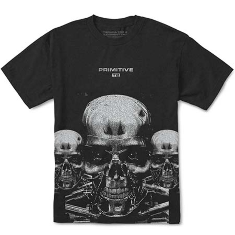 Primitive Skateboarding Terminator 2 x Primitive Terminator T Shirt Black Extra Large