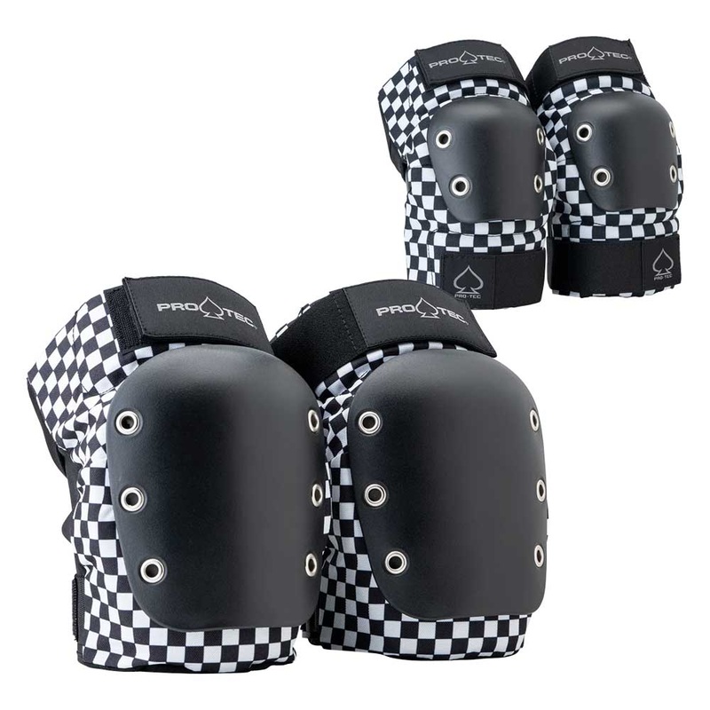 Pro Tec Street Knee & Elbow Pad Set Checker Small Black Checkered