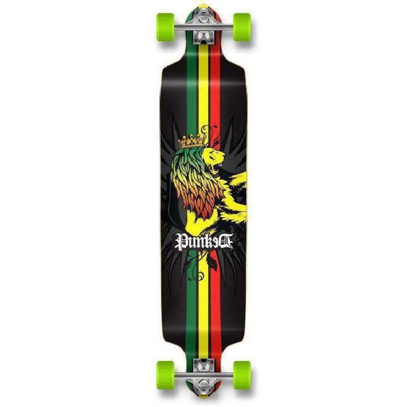 Punked Drop Down Rasta 41″ Longboard Complete Complete