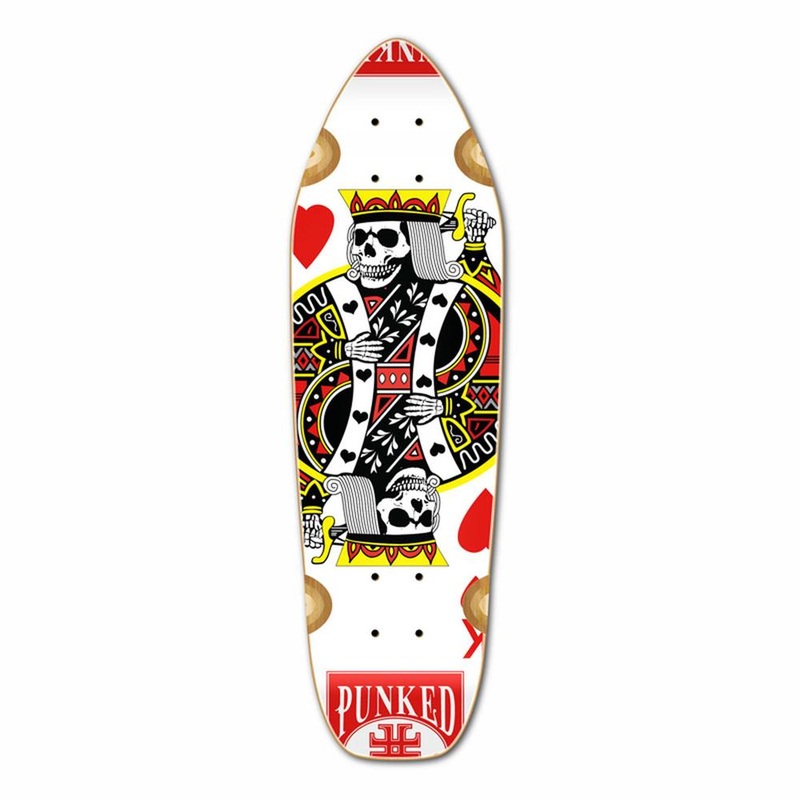 Punked Mini Cruiser Deck – King of Hearts Deck