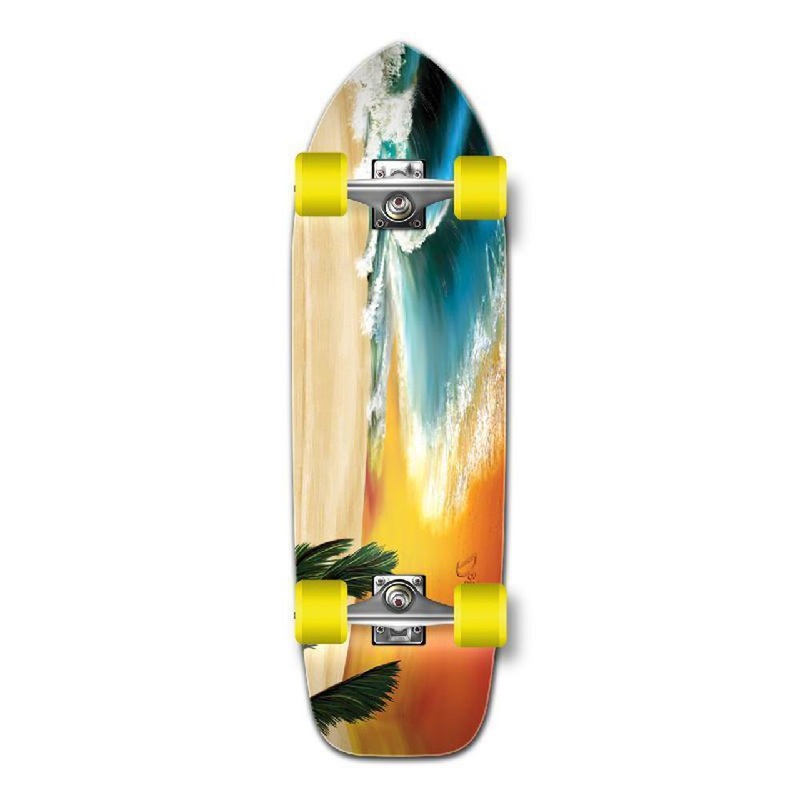 Punked Old School Longboard Complete – Beach Complete