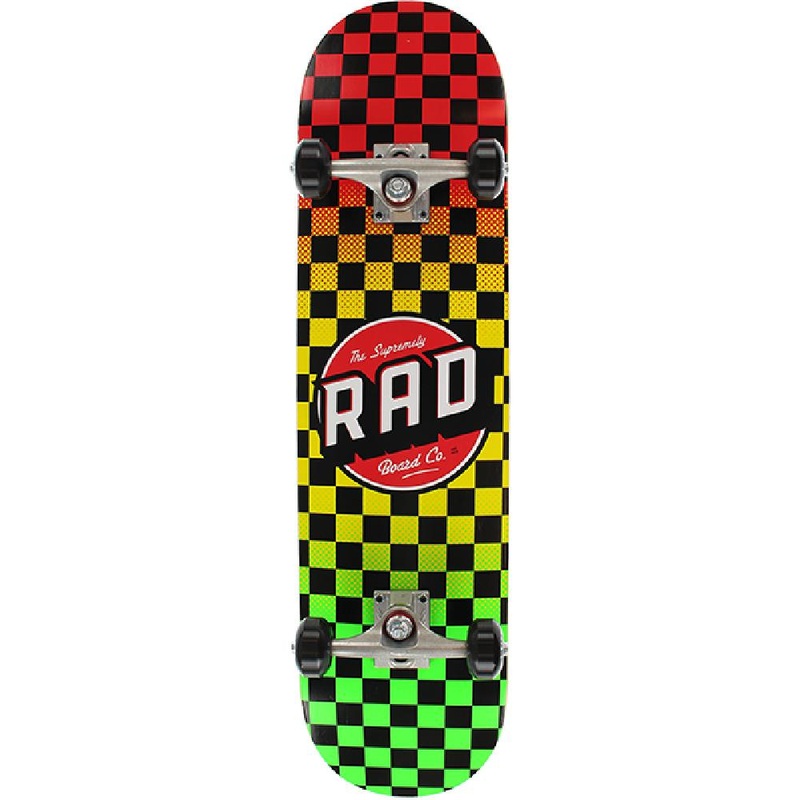 Rad Checker Rasta Fade 8.0″ Skateboard Complete