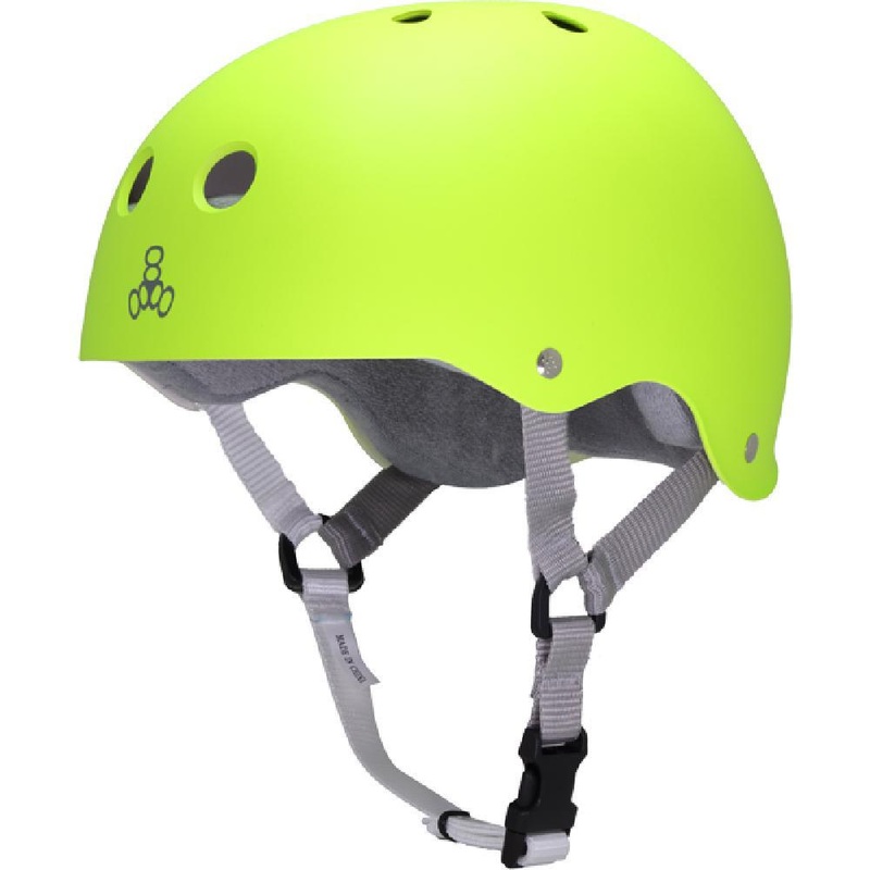 Triple 8 Neon Zest Skateboard Longboard Helmet S