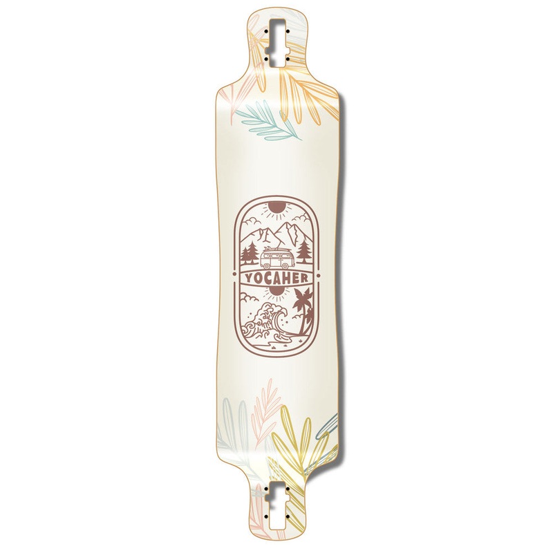 Yocaher Adventure Colored 40.75″ Lowrider Longboard Deck