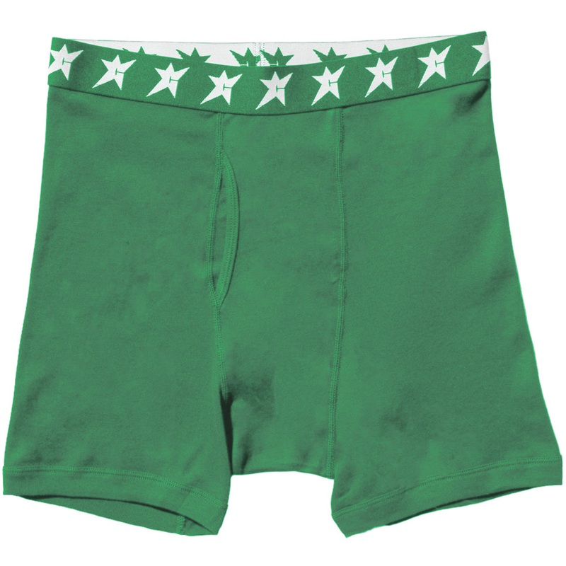 Carpet Company Green 3 Pack C Star Boxer Briefs Green Small