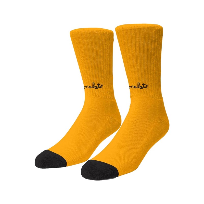 Chocolate Lost Chunk Socks Gold