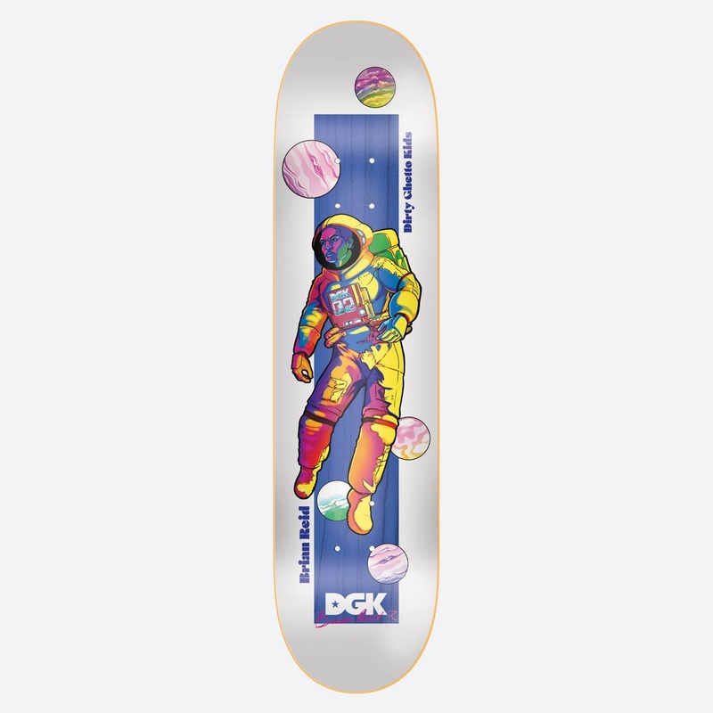 DGK Intergalactic White Brian Reid Skateboard Deck 8.25″ Deck Only 8.25