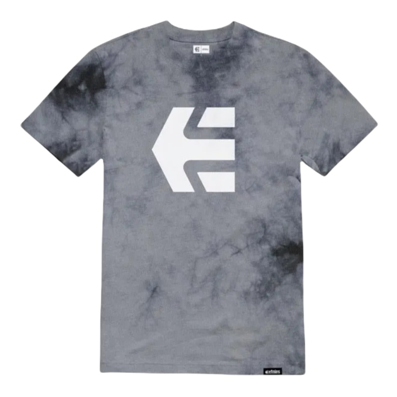 Etnies Icon Wash T Shirt Black Grey S
