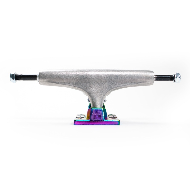 Film Trucks – 6.0/ 155mm (8.5″ – 9.0″) Petrol Truck – Polished/ Iredecent (Sold as a pair) 6