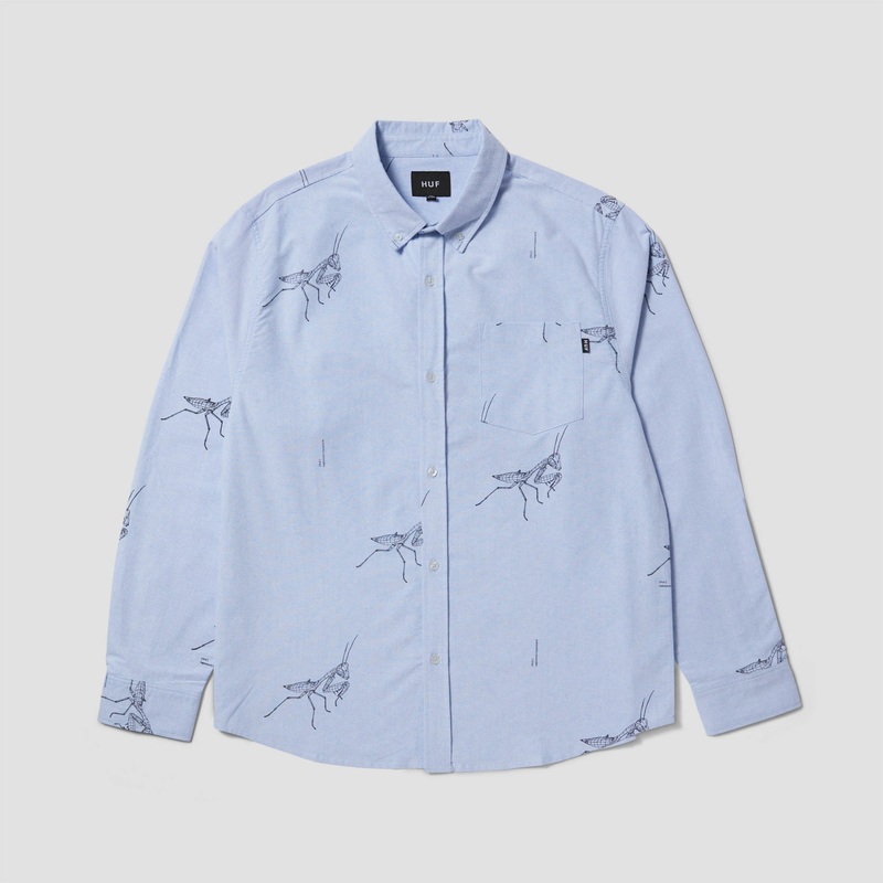 HUF Mantis Oxford Shirt Blue Small