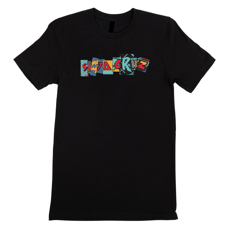 Kickback Strip Womens Santa Cruz T-Shirt Black XS
