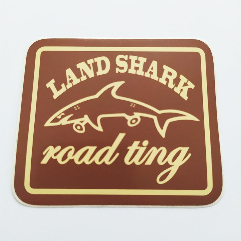 Land Shark Crew Skateboard Sticker – Road Ting Brown
