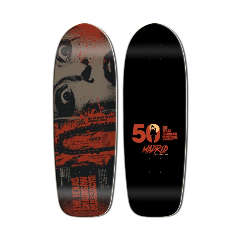 MADRID x TEXAS CHAINSAW HARDESTY RETO MARTY SHAPE 9.5″ SKATEBOARD DECK