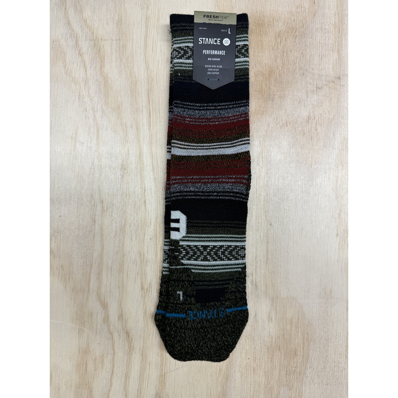 MID WOOL CREW – BLACKRED L