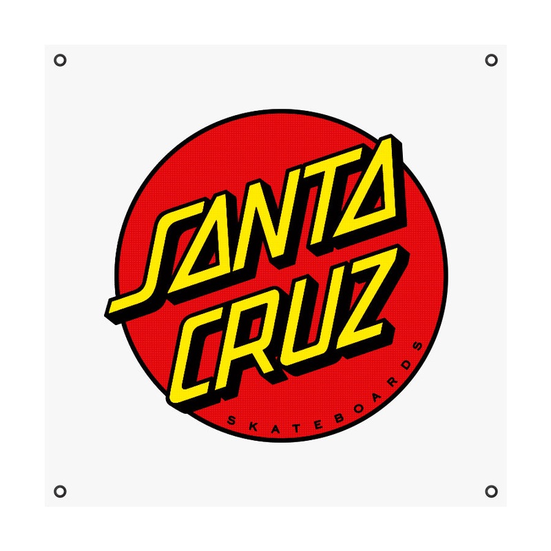 Santa Cruz Classic Dot 36″ x 36″ Banner Black