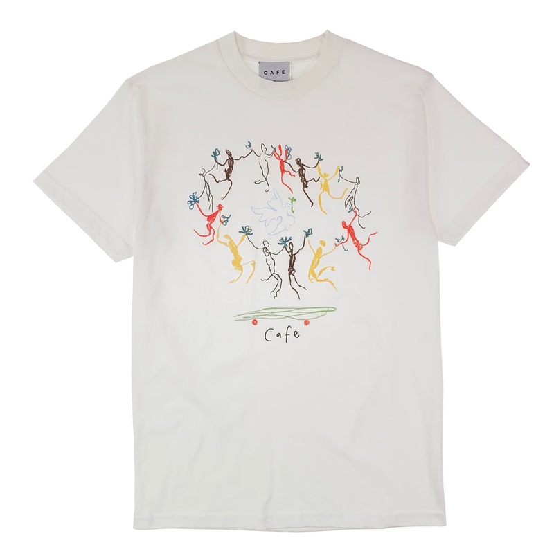 Skateboard Cafe – Peace T Shirt – White S