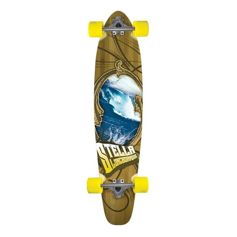 Stella Bamboo Kicktail Overflow 42 inch longboard – Complete