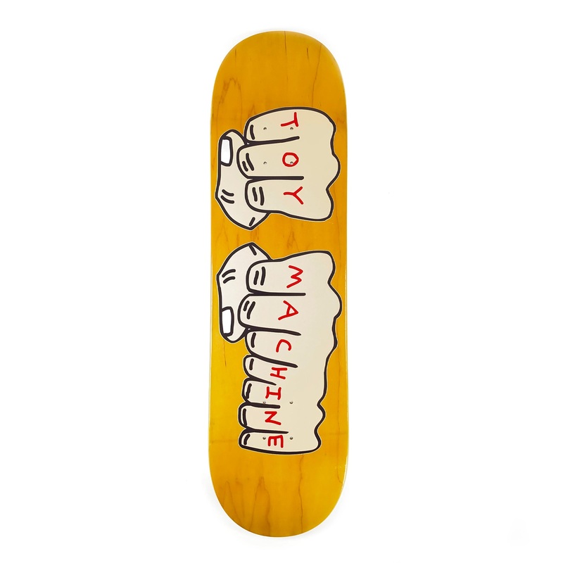 Toy Machine – 8.5″ – Woodgrain Fists – Yellow