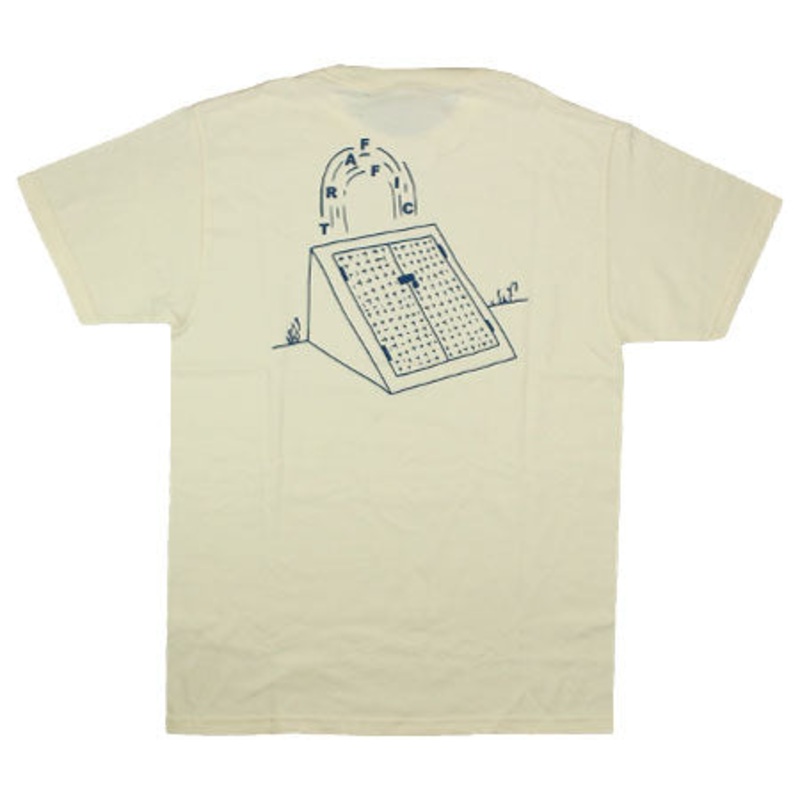 Traffic Skateboards Cellar Door T Shirt Cream Small