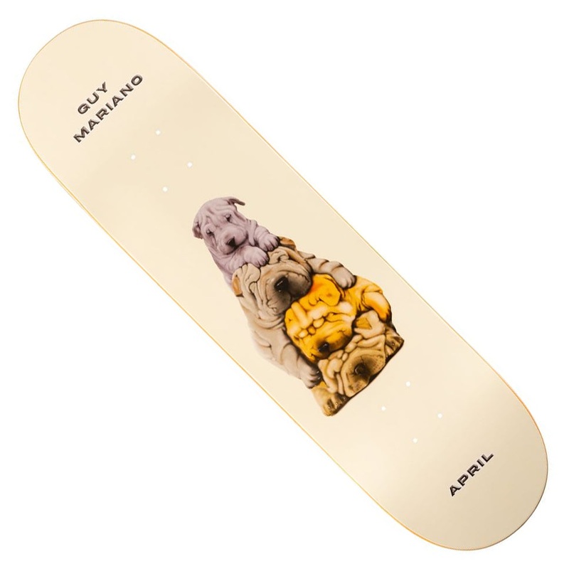 April Skateboards Guy Mariano The Dogs Deck Beige 8.38 x 32.12 WB:14.395