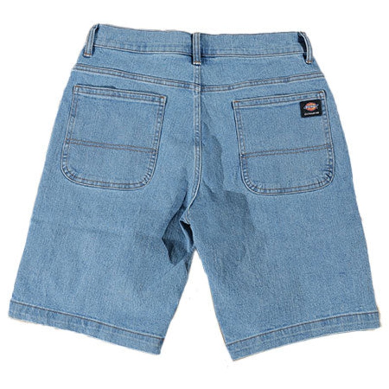 Dickies Wingville Loose Fit Denim Shorts Light Denim 28